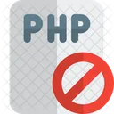 Archivo php prohibido  Icono