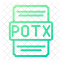 Potx Archivo Documento Icono