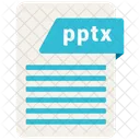 Pptx Archivo Formato Icono