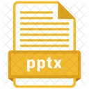 Pptx Archivo Formatos Icono