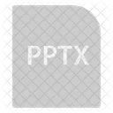 Pptx Extension Archivo Icono