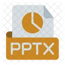 Pptx Archivo Extension Icono