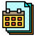 Calendario de archivos  Icono