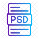 Archivo psd  Icono