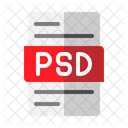 Archivo psd  Icono