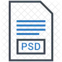 Archivo psd  Icono