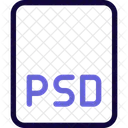 Archivo psd  Icono