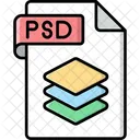 Archivo psd  Icono