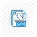 Archivo psd  Icono