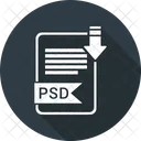 Psd Extension Documento Icono