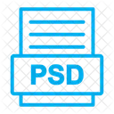 Archivo psd  Icono