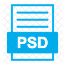 Archivo psd  Icono