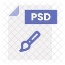 Archivo psd  Icono