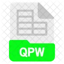 Archivo qpw  Icono