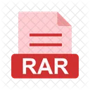 Rar Archivo Extension Icono