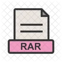 Rar Archivo Extension Icono