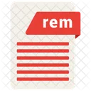 Rem Archivo Extension Icono