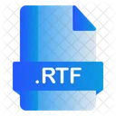 Rtf Extension Archivo Icono