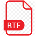 Rtf Archivo Formato Icono