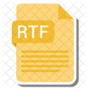 Rtf Archivo Formato Icono