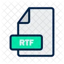 Rtf Archivo Formato Icono