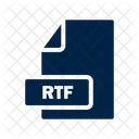 Rtf Archivo Formato Icono