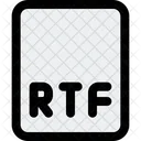 Archivo Rtf Rtf Formato Icono