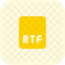 Archivo Rtf Rtf Formato Icono