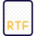 Archivo Rtf Rtf Formato Icono