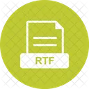 Rtf Archivo Extension Icono