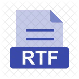 Archivo rtf  Icono