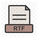 Rtf Archivo Extension Icono