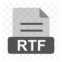 Rtf Archivo Extension Icono