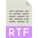 Archivo rtf  Icono