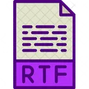 Archivo rtf  Icono