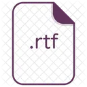 Rtf Archivo Documento Icono