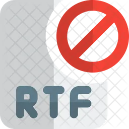 Archivo rtf prohibido  Icon