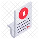 Archivo Seguro Documento Seguro Documento Seguro Icono