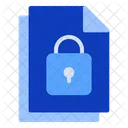 Bloquear Archivo Documento Icono