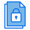 Bloquear Archivo Documento Icono