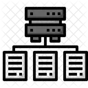 Archivo De Servidor Archivos De Base De Datos Servidores Icono