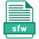 Sfw Archivo Formato Icono