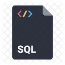 Documento Sql Archivo Icono