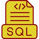 Archivo Sql Datos Base De Datos Icon