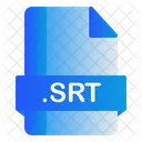 Srt Extension Archivo Icono
