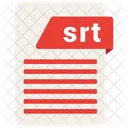 Srt Archivo Formato Icono