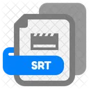 Archivo Srt Srt Subtitulo Icono