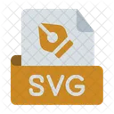 Svg Archivo Extension Icono