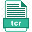 Tcr Formato Archivo Icono