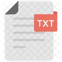 Texto Documento Txt Icono